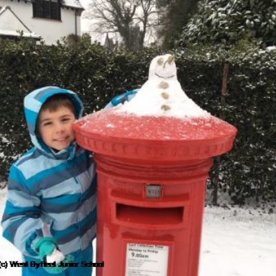 Snowman post